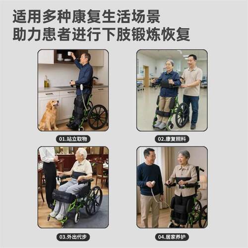 【厂家直供】残疾人康复训练电动站立式轮椅代步车手动滑行轮椅车