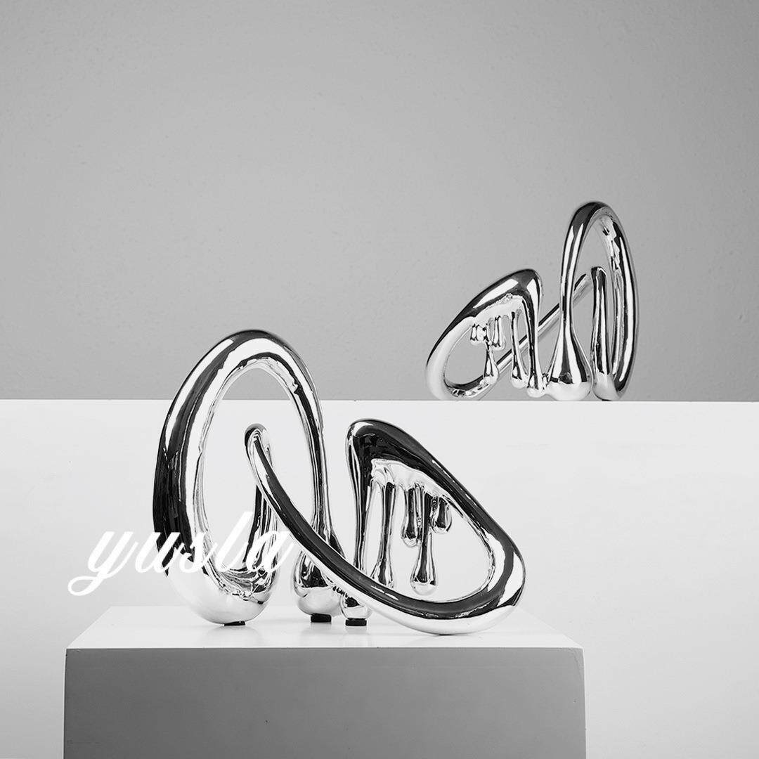 现代简约样板间售楼处客厅电视柜餐厅柜玄关酒店书房软装饰品摆件