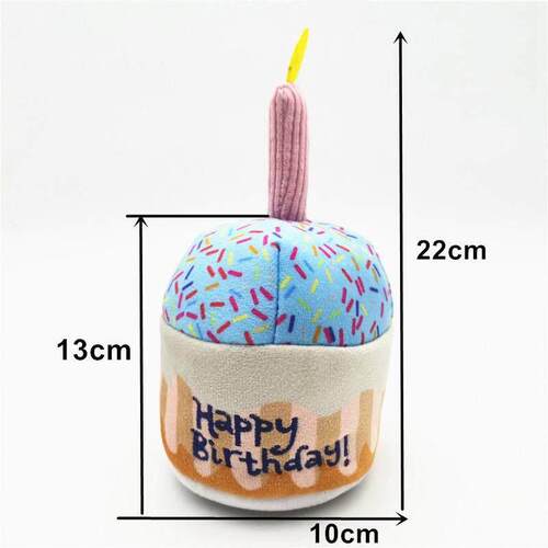 Pet Plush Toys Dog Birthday Cakes Plush Toys Pets Bite-Resis