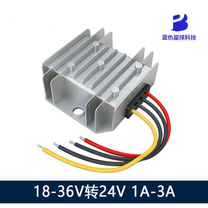 DC-DC24V稳压电源24V转24V1A-3A直流稳压器18-36V转24V升降压模块