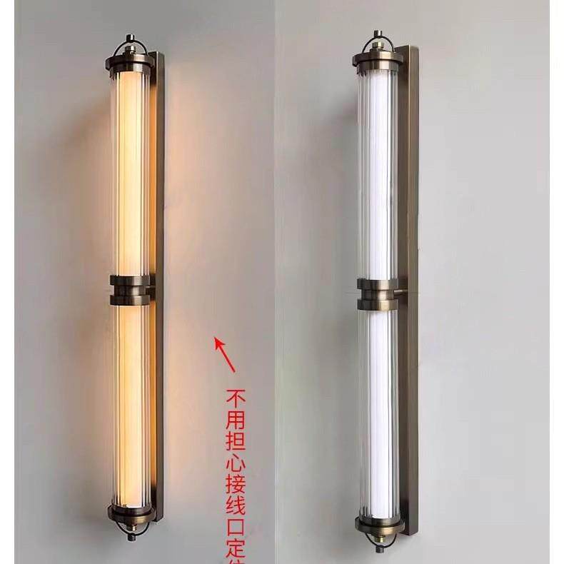 简约大堂壁灯不锈钢玻璃设计师长杆壁挂式餐厅酒店走廊样板房壁灯
