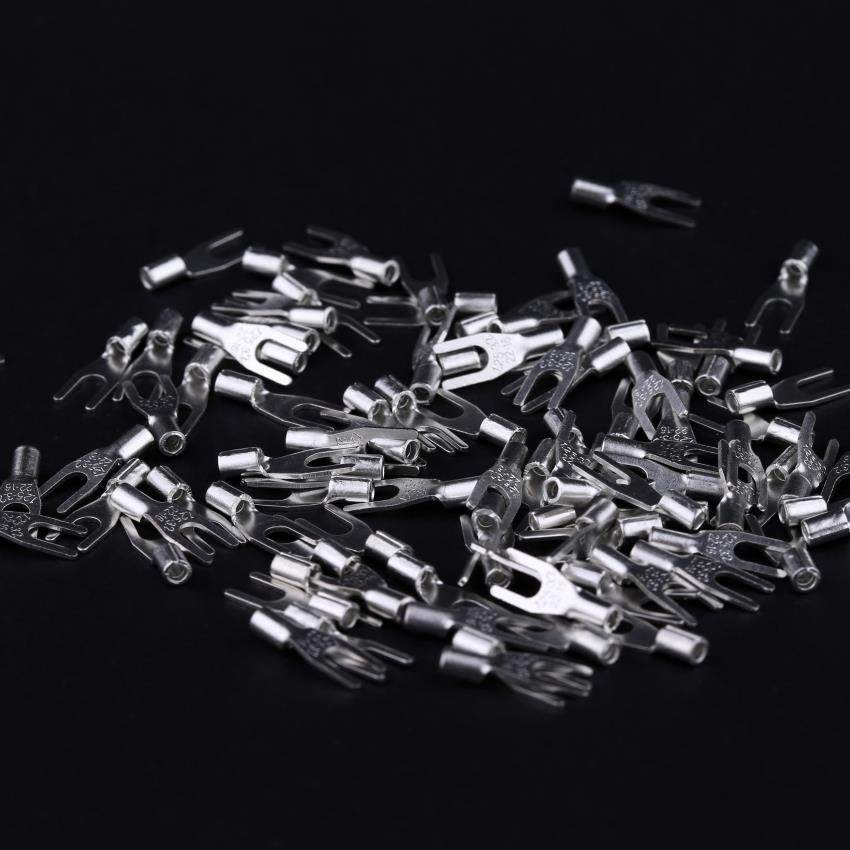 接线端子SNB2-3.2紫铜焊接裸端子2-3叉形U型Y型端头1000只