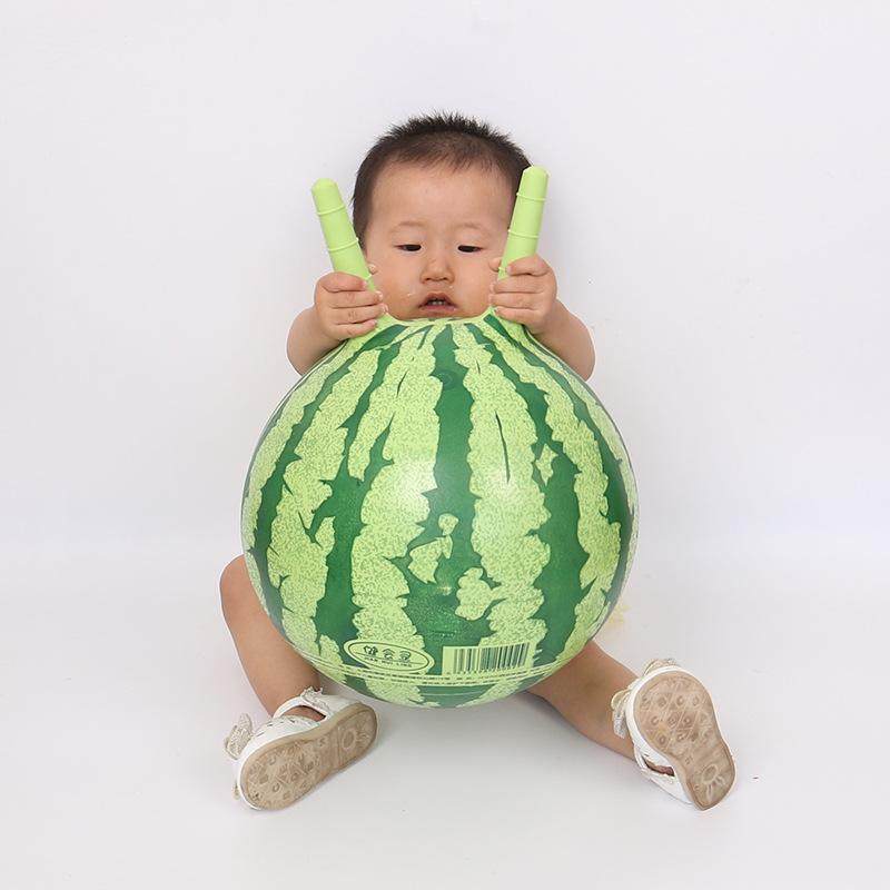 加厚15寸西瓜羊角球儿童充气跳跳球幼儿园亲自互动过家家玩具皮球,玩具/童车/益智/积木/模型,球类玩具/球类运动,淘宝优惠券,粉丝福利购,淘宝优惠卷