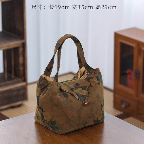 云纱香茶事包加手旅提行茶具收纳包户外旅行便携布厚059766包茶道