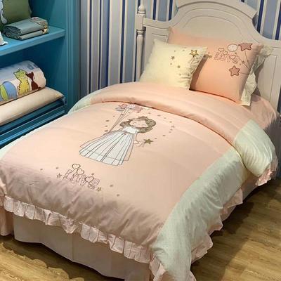 高档公主风女棉卡通刺绣四件套可爱少心纯棉被全套床儿单床上用品