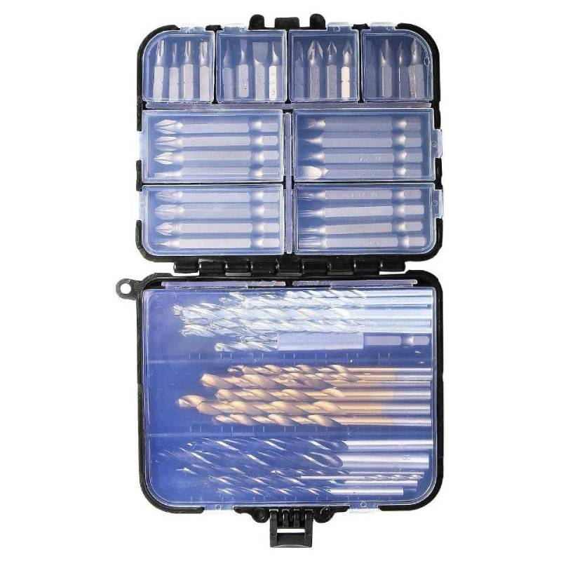 森田 95件套钻头批头套装建工麻花钻手电钻钻头套装打孔钻头套盒