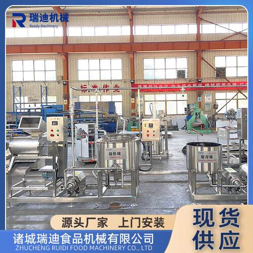 全套果蔬浓缩汁生产线小型柠檬水饮料加工设备装火龙果汁灌装线