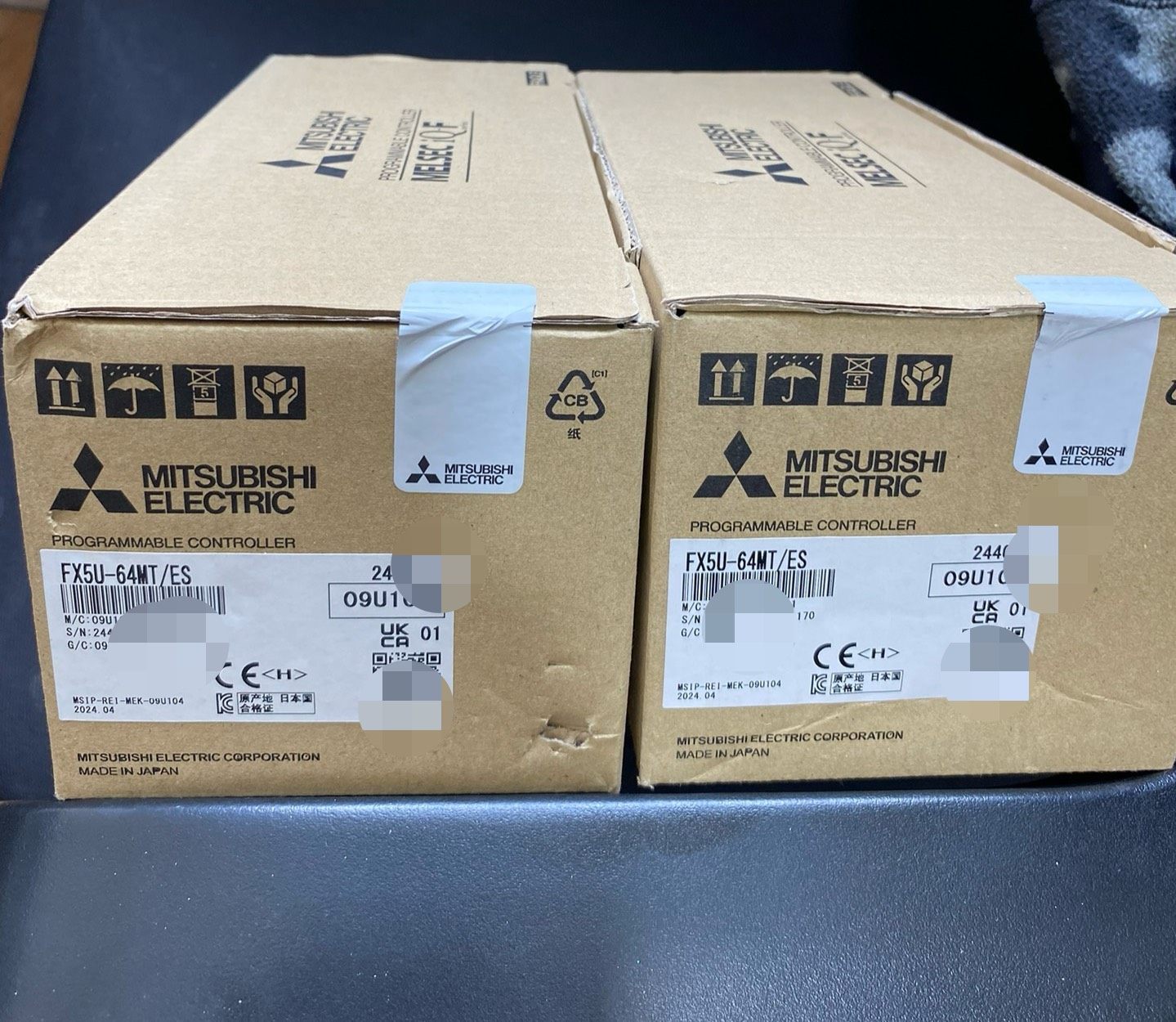 三菱模块，型号FX5U-64MT/ES，实物图拍摄，全新未开