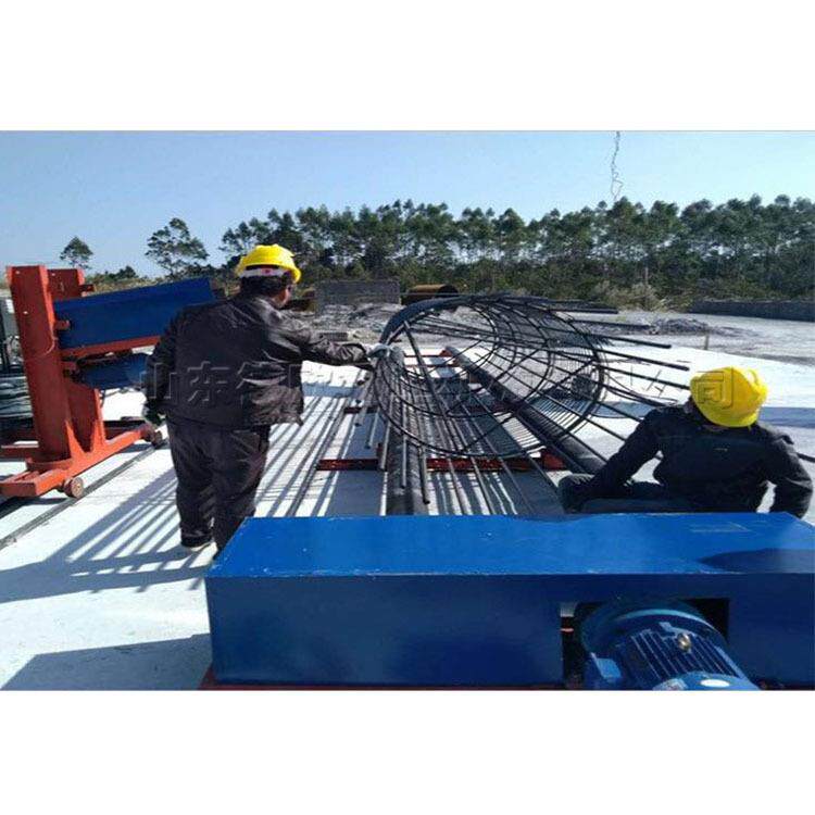 高层建筑施工钢筋笼绕筋机钢筋笼滚焊机深孔桩施工圆形钢筋笼