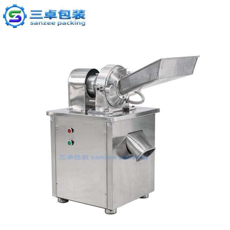 迷你不锈钢磨粉机大产量药材粉碎机茶叶片状颗粒粉碎机