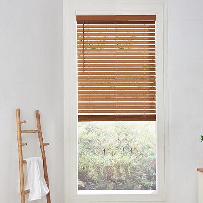 百XMX叶气窗帘PC仿木压纹透办公室书房客窗厅V餐厅卧室遮光隔断卷