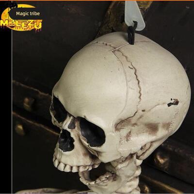 Halloween haunted house props, human skeleton decoration装饰