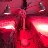 远红外线理疗灯美容院专用双头加热取暖烤灯烤电家用仪红外线灯泡