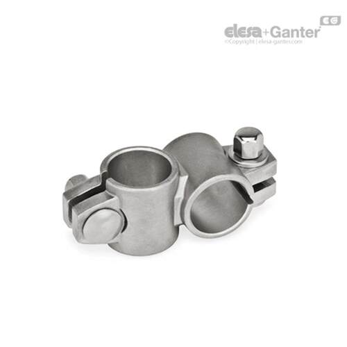 Elesa Ganter伊莉莎冈特 GN 132.5 双向管夹头 不锈钢不带密封件