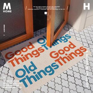 法式ins字母入户进门口地垫丝圈脚垫家用玄关可自由裁剪防滑门垫