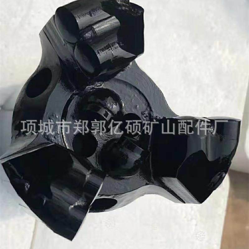 金矛金刚石复合片钻75三翼岩石转头656055合金钻头硬岩用