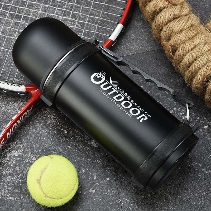 华亚保温杯304不锈钢真空保温1000ml便携大号容量超长保温旅行壶