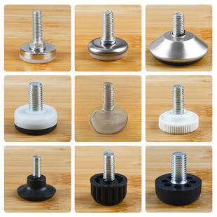 可调节脚桌椅调整脚带螺丝脚垫沙发增高m6m8m10家具五金配件大全