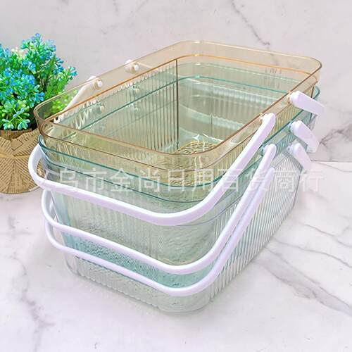 Nordic Style Handle Basket / INS Transparent Storage Box / B
