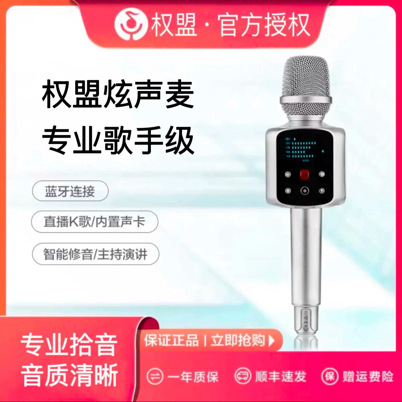 权盟 R2麦克风音响一体无线蓝牙K歌