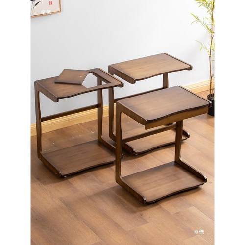 可动茶水柜实木办物烧公室42284下置水桶置架移客厅边柜水泡茶桌