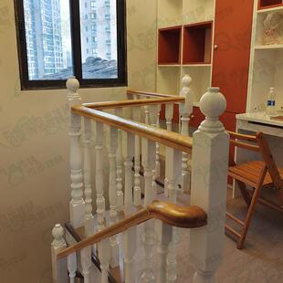 奇步楼梯实木立柱烤漆楼梯扶手栏杆飘窗护栏室内家用别墅欧式