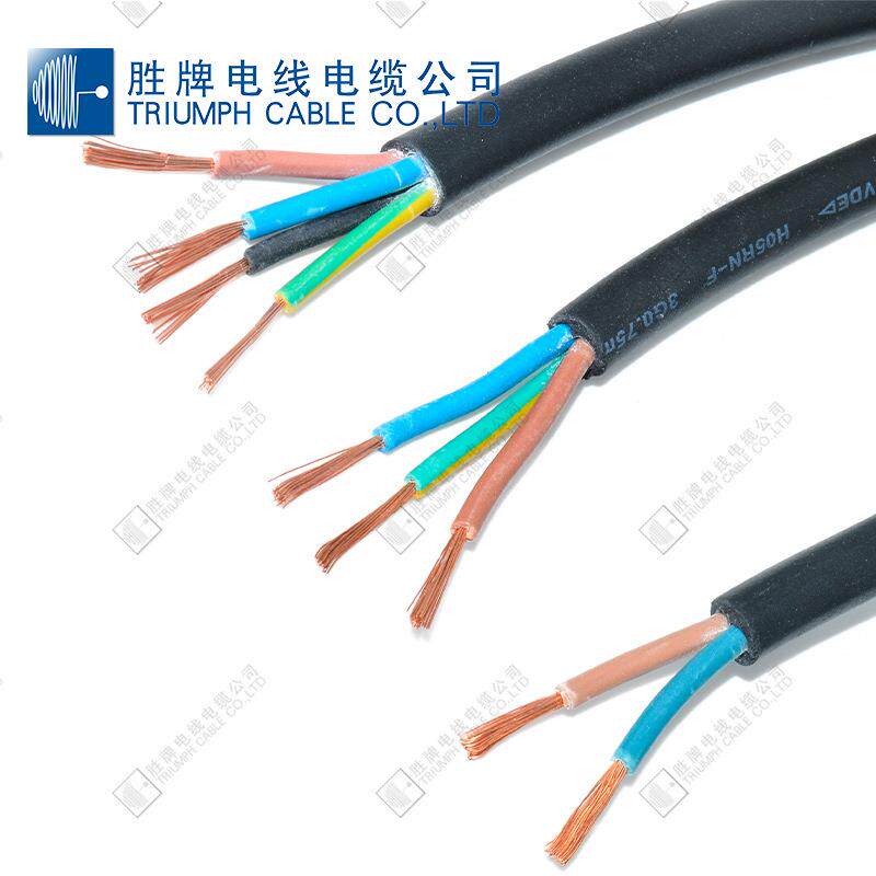 4芯1.0平方工矿灯电源线H05RN-F户外橡胶线LED灯串线
