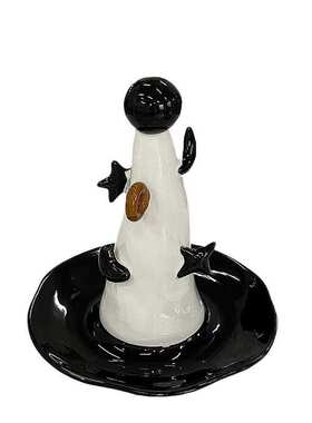 女巫收纳架收纳伴摆件乔迁欧风陶瓷家用手帽造型北钥匙礼创意玄关