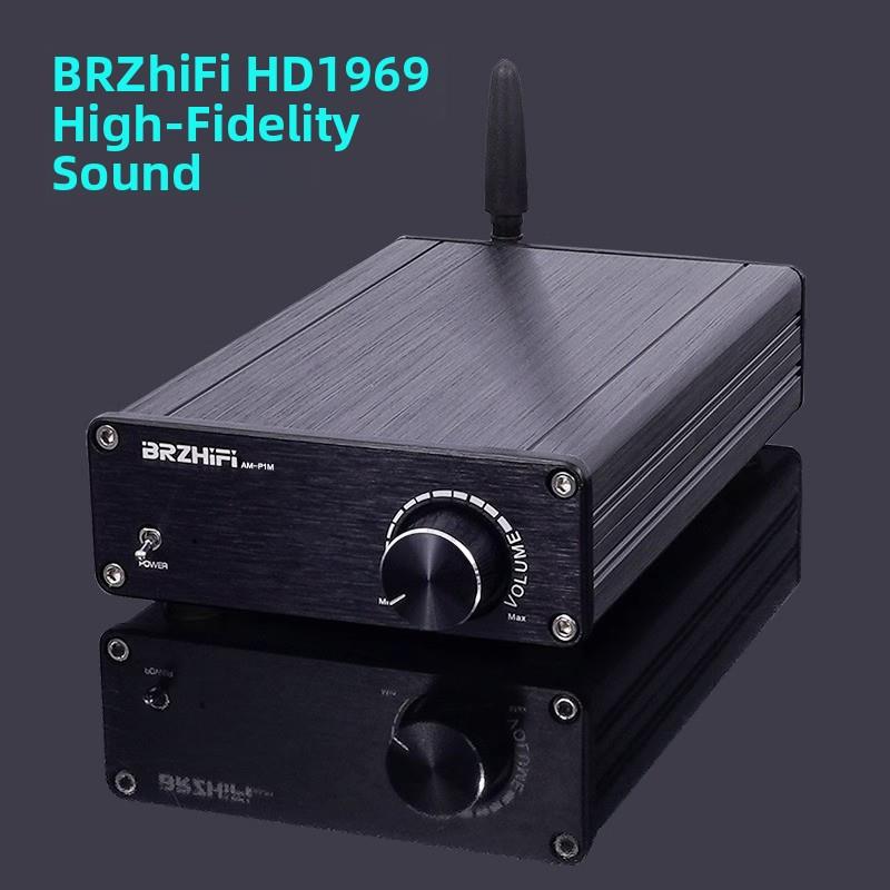 AM-P1M 温暖迷人的功放 论美HD1969 LM1875 家用桌面功放机 蓝牙