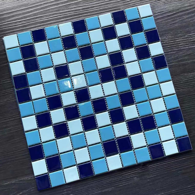 游泳池马赛克水池瓷砖可背景三色做墙砖马赛克卫生间墙陶瓷工程