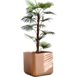 方形多色大号花盆仿水泥高款 绿植花器落地摆放现代简约北欧风格