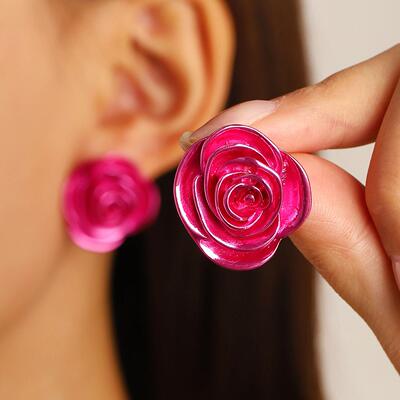 Rose Earrings Women