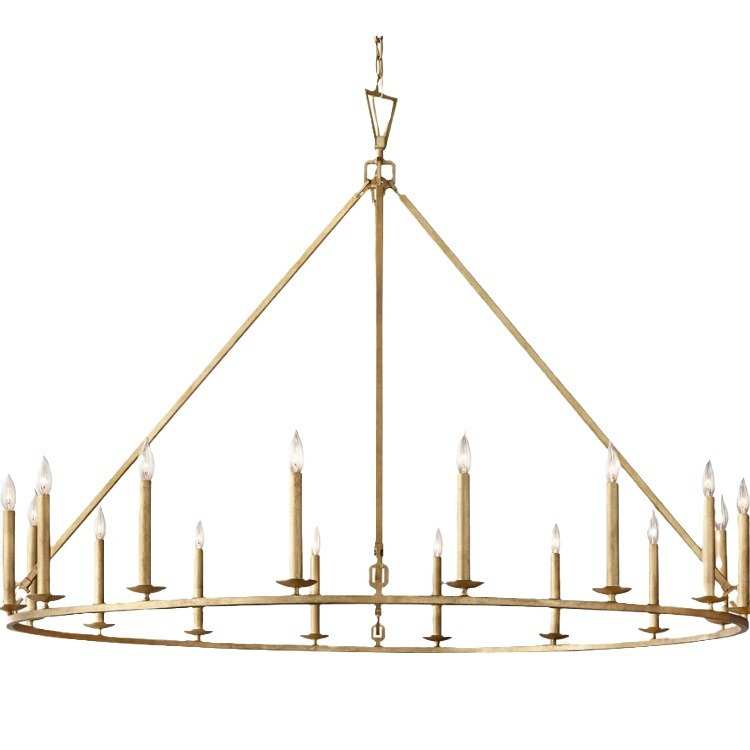 圆形场景手工酒店颜色客厅售楼部别墅复古蜡烛吊灯装饰美式服装店