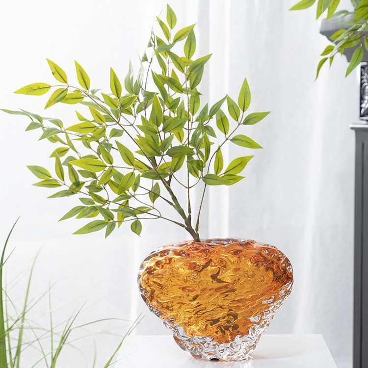 现代轻奢琉璃花瓶新款创意餐桌花瓶摆件客厅插花高级感装饰摆件,家居饰品,装饰摆件,淘宝优惠券,粉丝福利购,淘宝优惠卷