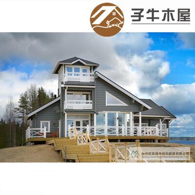 美式风情复古移动房文旅双层隔音保温实木板房度假乡间黄岩大别墅