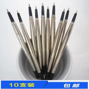 10支装PK商务宝珠笔通用替芯帕克走珠笔芯05mm黑色签字笔芯PK笔芯