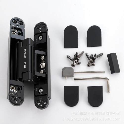 joy&jey三维液压暗藏合页液压缓冲自闭门合页阻尼隐藏分左右