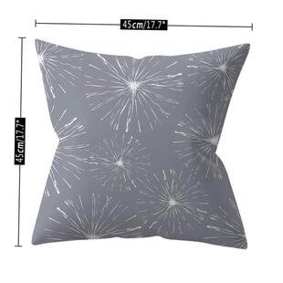 sofa polyester pillow cushion 报枕套 Grey cover geometric