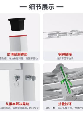 马折叠升F976J5S9降梯加厚厚特脚手架全套刮腻子粉高凳装修折叠家