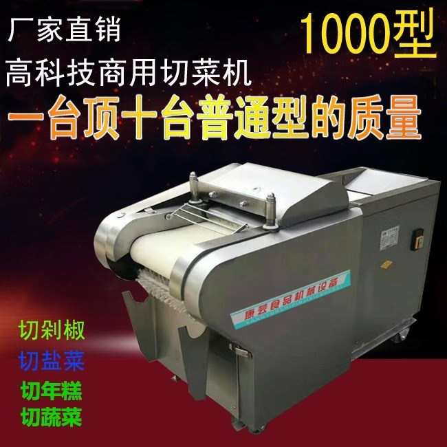 商用1000型切菜机器 食堂土豆蔬菜切丝机 切笋干机 电动切年糕机