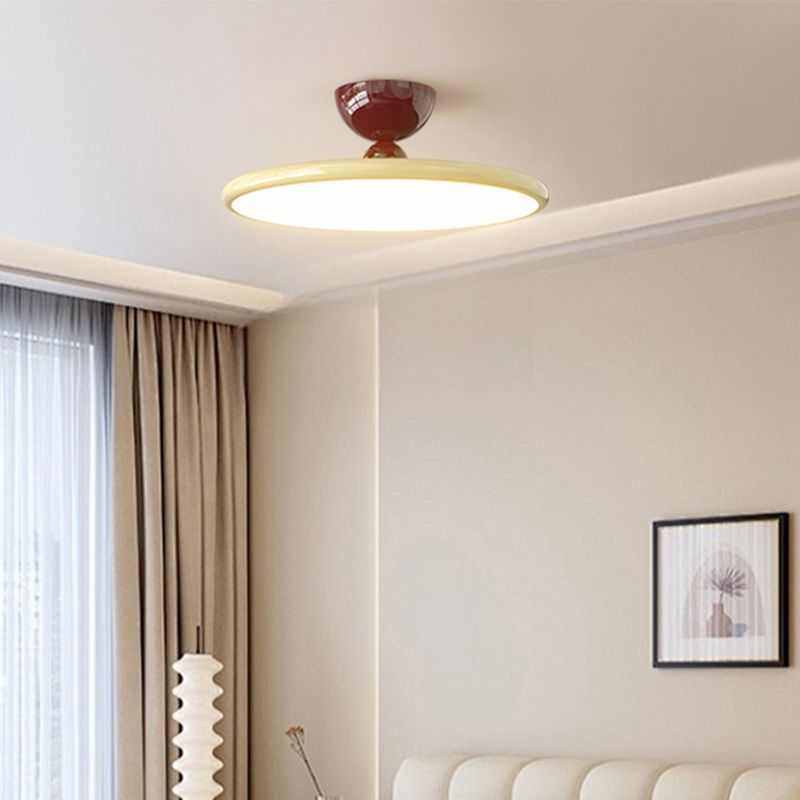 中古风卧室吸顶灯复古侘寂简约风书房儿童房护眼胡桃木色奶油灯具,家装灯饰光源,智能吸顶灯,淘宝优惠券,粉丝福利购,淘宝优惠卷