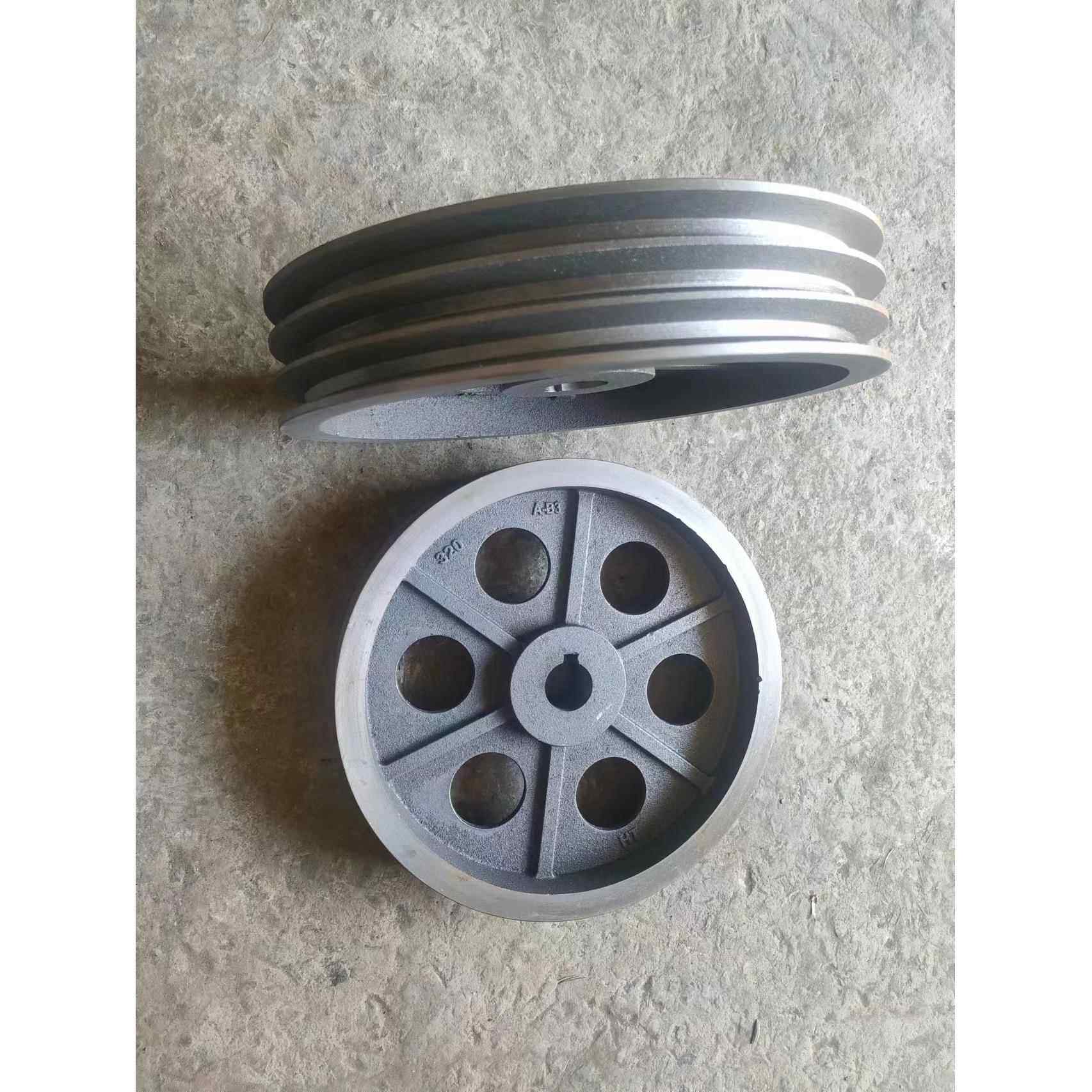 加厚B型三槽皮带轮工具皮带盘外径220到400的皮带轮铸铁