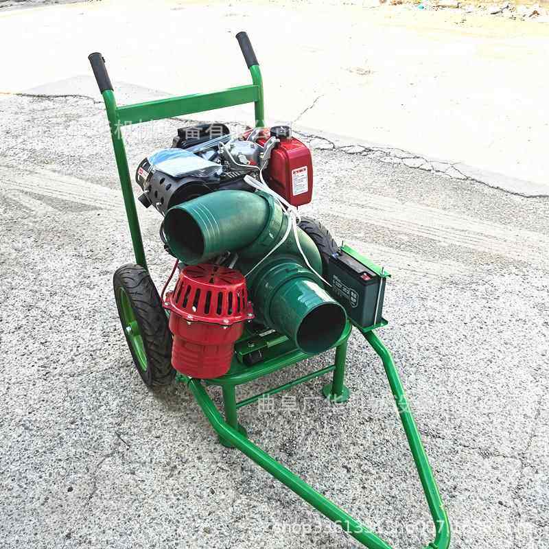 便携式排涝抽水泵推车款排涝离心泵汽油机抽水泵