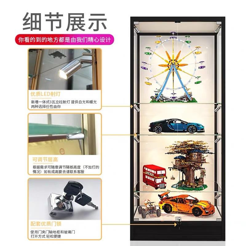 手折叠展柜展览展示活动铝玻璃柜博物馆科技馆展厅柜DIY定制厂