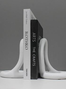 现代简约创意树售环形脂书板档书靠样房楼处书房书桌装饰LKC品摆