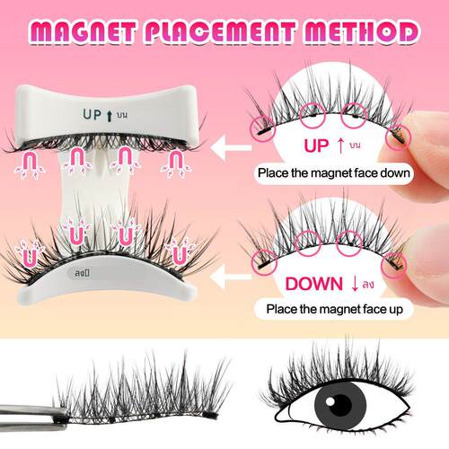 Magnetic Eyelashes Reusable Winged Magnetic 3D Mink lashes