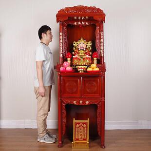 财神爷佛像神像实木佛龛立柜供桌供台家用供奉佛柜神柜公司店铺