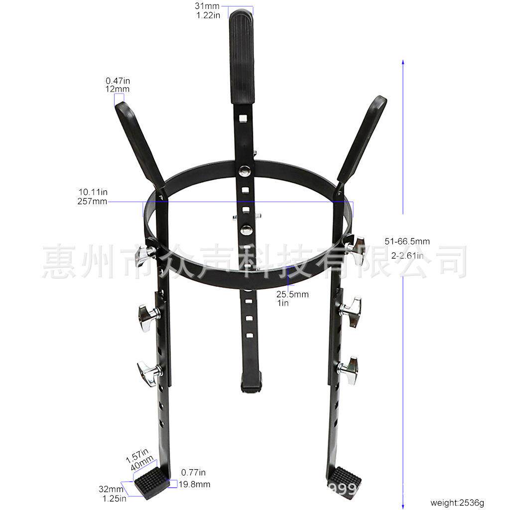 乐器配件鼓配件10寸非洲鼓黑色支架