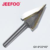 刃高28MM 45度V型刀 3DV型刀三维倒角刀修边机木工开槽