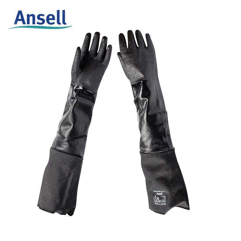 Ansell安思尔 19-024/19-026氯丁橡胶防化手套双层隔热衬里耐高温